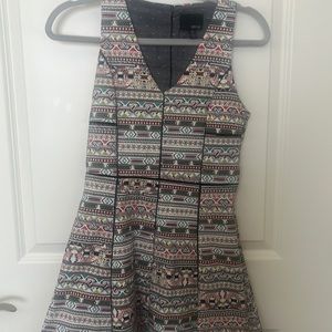 Greylin Multicolor Patterned Dress